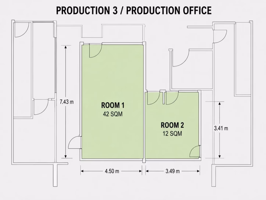 Production Office 3 Plan | AIE Studios